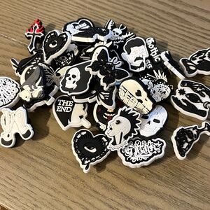 34 Bulk Pack of Gothic Charms/Jibbitz For Crocs